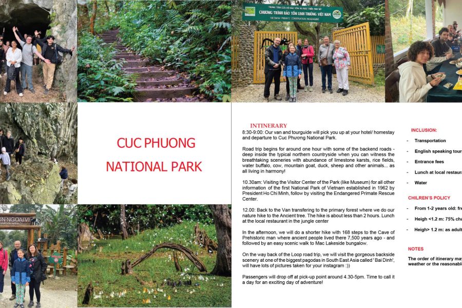 CUC PHUONG NATIONAL PARK (Day Trip)